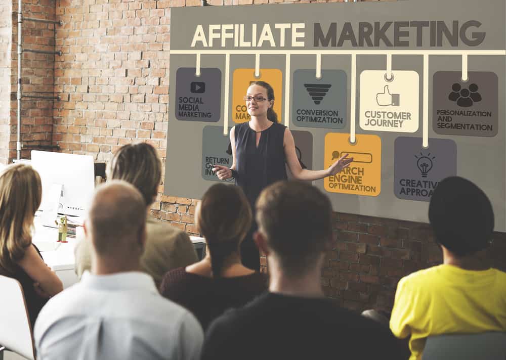 A woman teaching a class affiliate marketing mistakes