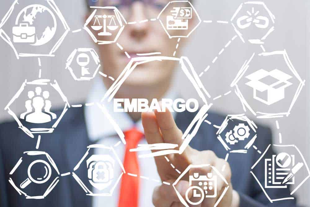 Embargoes and trade barriers