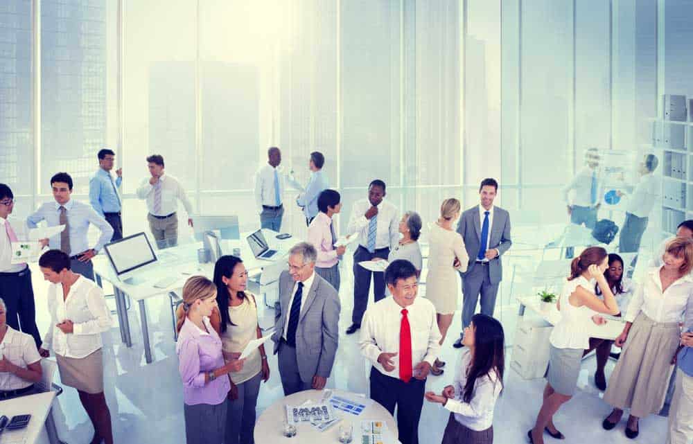 A networking event for business people